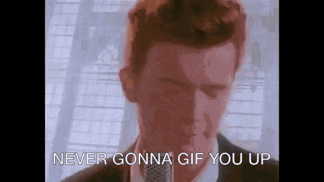 Never Gonna Give You Up Never Gonna Gif You Up GIF