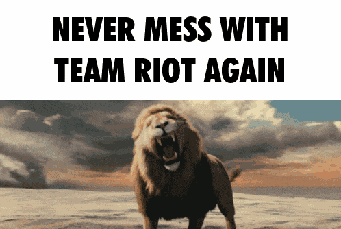 Never Mess With Team Riot Again Gas GIF