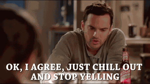 New Girl Chill Out GIF