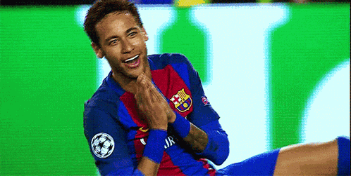Neymar Barca Remontada Smile GIF
