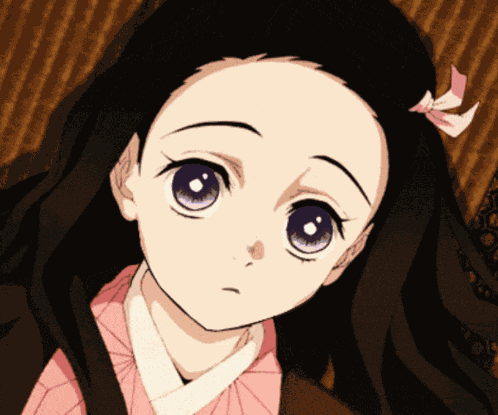 Nezuko Blinking GIF