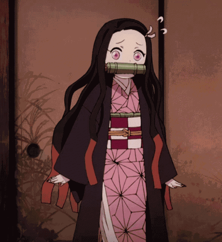 Nezuko Chan Scared GIF