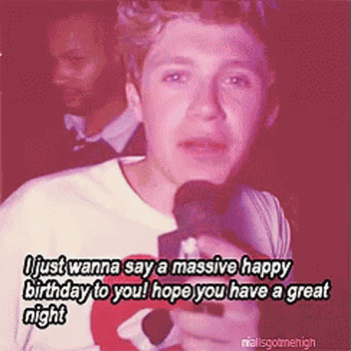 Niall Horan Massive Happy Birthday GIF