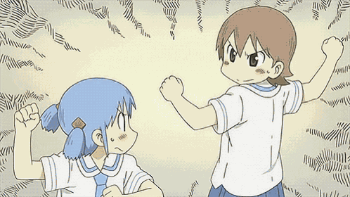 Nichijou Handshake GIF