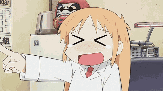 Nichijou Laugh GIF