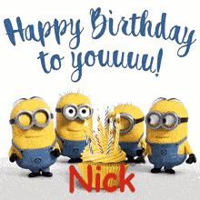 Nick Happy Birthday GIF