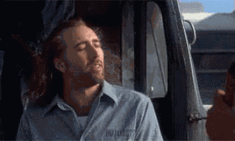 Nicolas Cage Feeling Fabulous From The Wind GIF