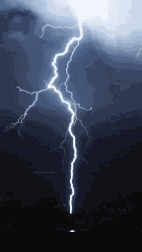 Night Lightning Bolt GIF