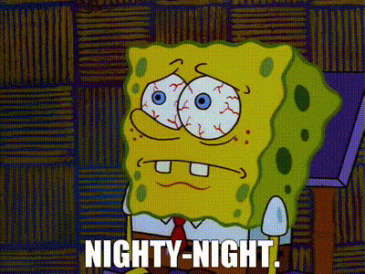 Nighty Night Spongebob GIF