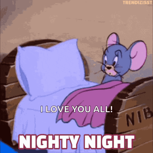 Nighty Night Tom And Jerry GIF