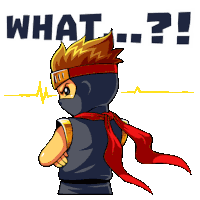 Ninja Action Sticker