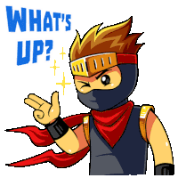 Ninja Action Sticker