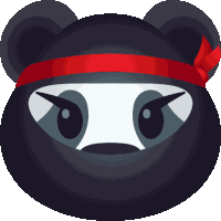 Ninja Panda Sticker