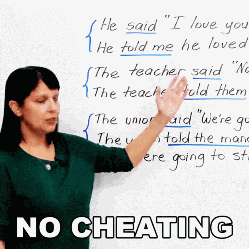 No Cheating Rebecca GIF