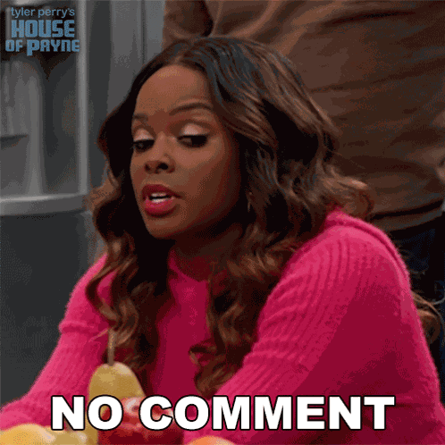 No Comment Lisa GIF
