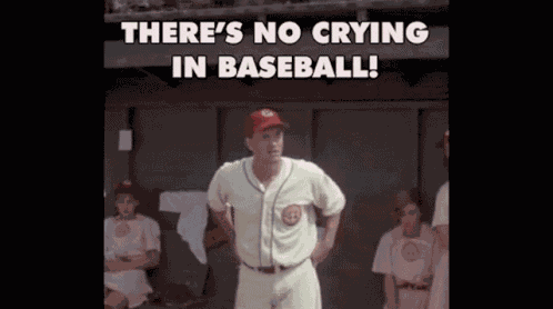 No Crying In Baseball Tom Hanks GIF