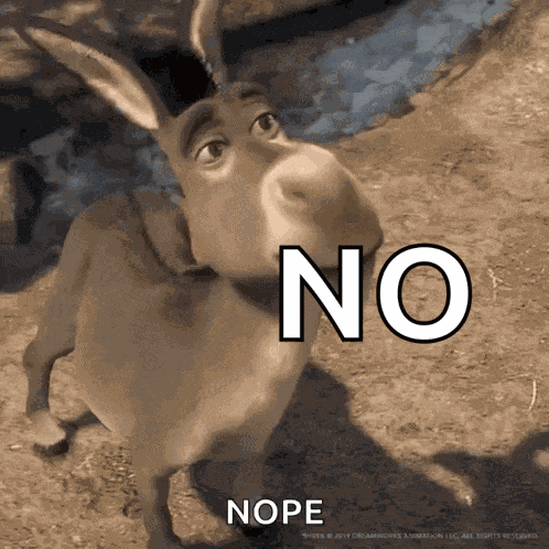 No Donkeys GIF