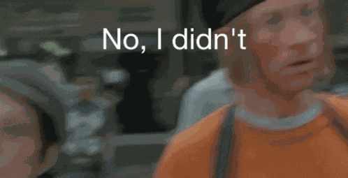No I Didnt Lying GIF
