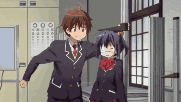 No More Brain Rikka Takanashi GIF
