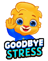 No Stress Goodbye Stress Sticker