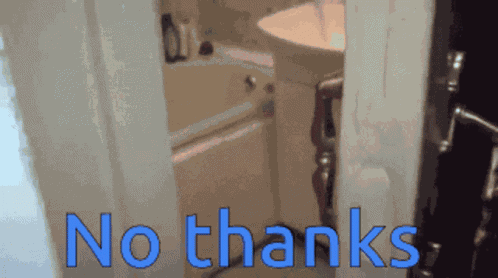 No Thanks Cat GIF