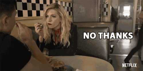 No Thanks Katheryn Winnick GIF