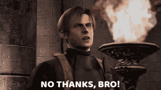 No Thanks Resident Evil4 GIF