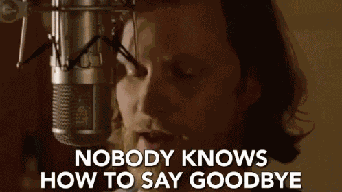 Nobody Knows How To Say Goodbye No One Is Ready For Goodbye GIF