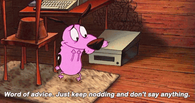 Nod Courage The Cowardly Dog GIF