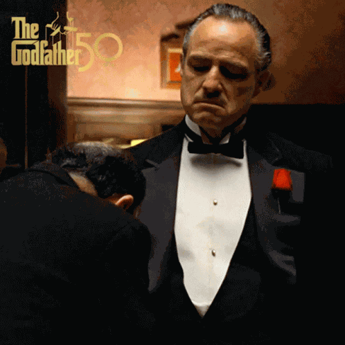 Nod Don Vito Corleone GIF