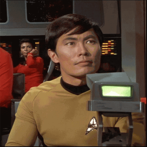 Nod Lt Sulu GIF