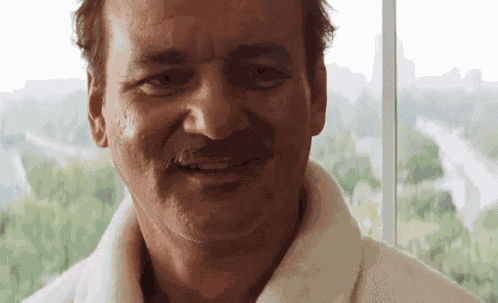 Nodding Bill Murray GIF