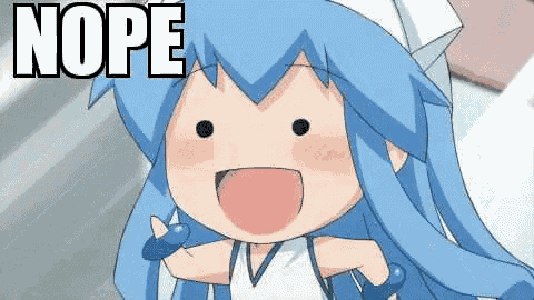 Nope Squid Girl GIF