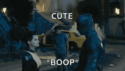 Nose Boop Brianna Hildebrand GIF