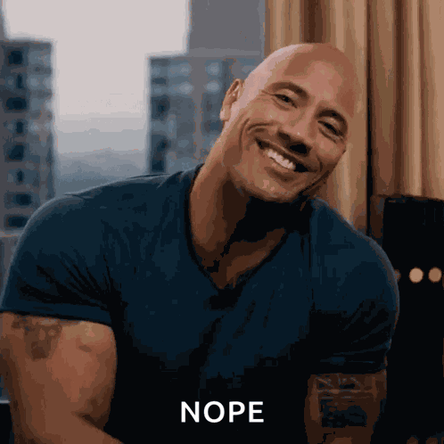 Not Funny Dwayne Johnson GIF