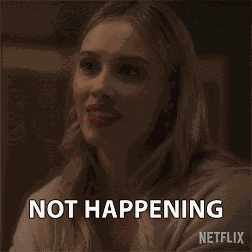 Not Gonna Happen Elinor GIF