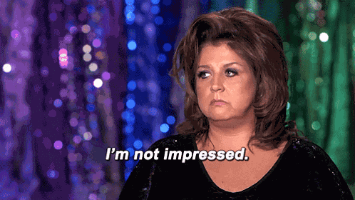 Not Impressed Dance Moms GIF