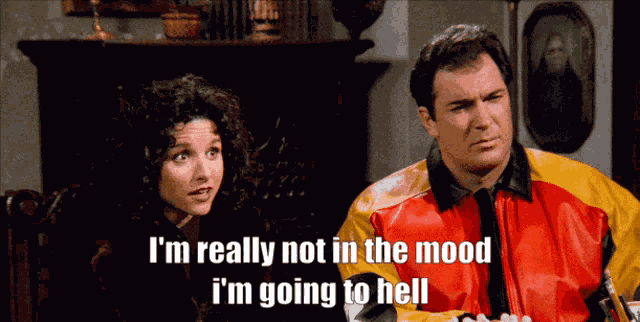 Not In The Mood Seinfeld GIF