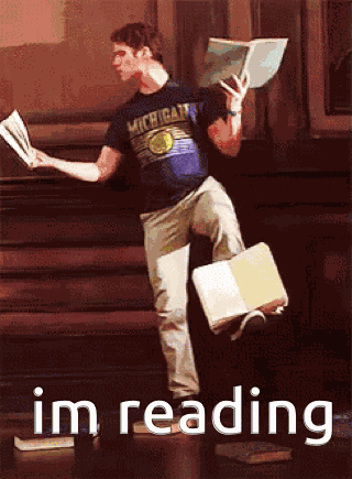 Novel Nymphs Reading GIF