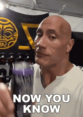 Now You Know Dwayne Johnson GIF
