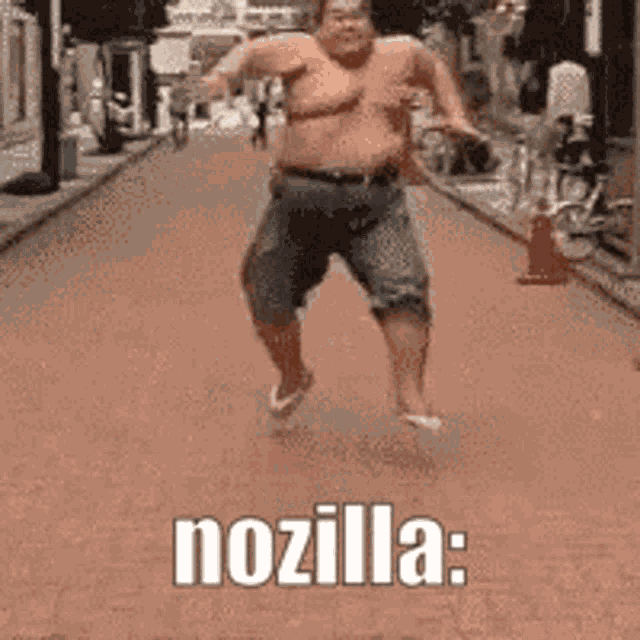Nozilla Running GIF