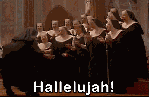 Nun'S Singing Hallelujah GIF