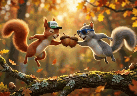 Nutbump Squirrel GIF