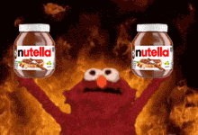 Nutella Fire Helfire Nutella GIF