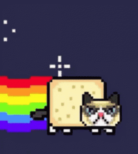 Nyan Cat Flying GIF