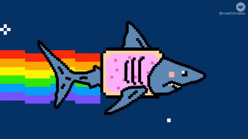 Nyan Cat Shark GIF
