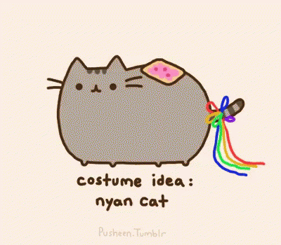 Nyancat Pusheen GIF