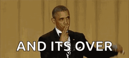 Obama Mic Drop GIF