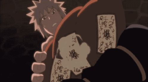 Obito Almost Kills Naruto Minato Saves Naruto GIF