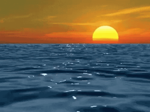 Ocean Sunset GIF